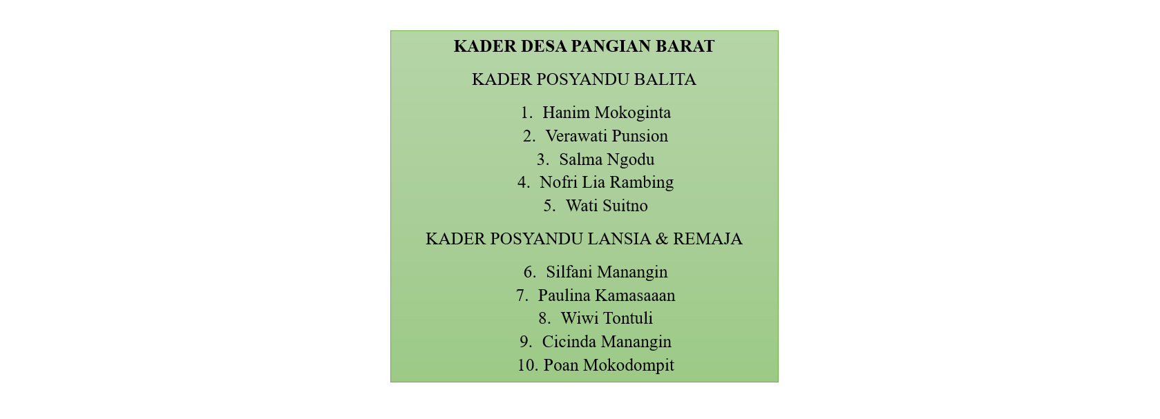 Struktur PKK